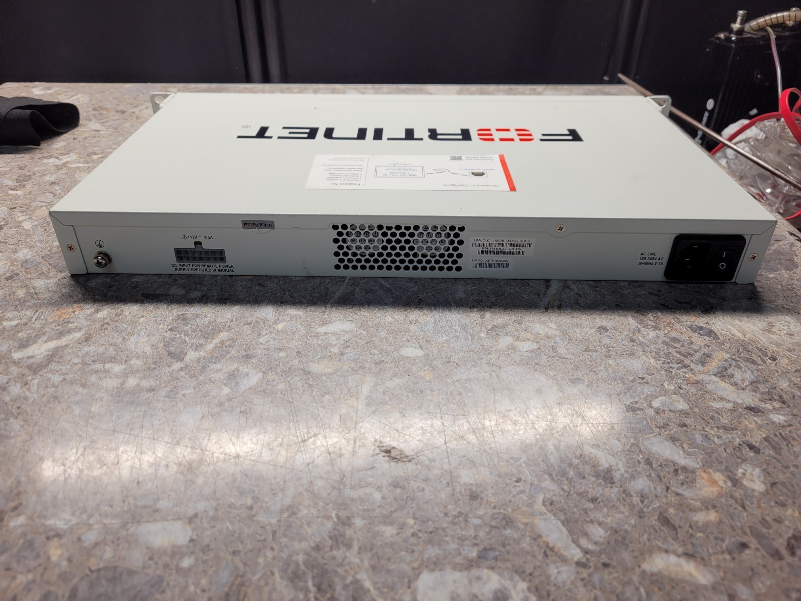 Fortinet FortiGate 100E Firewall (No Licensing) Includes Power Cable