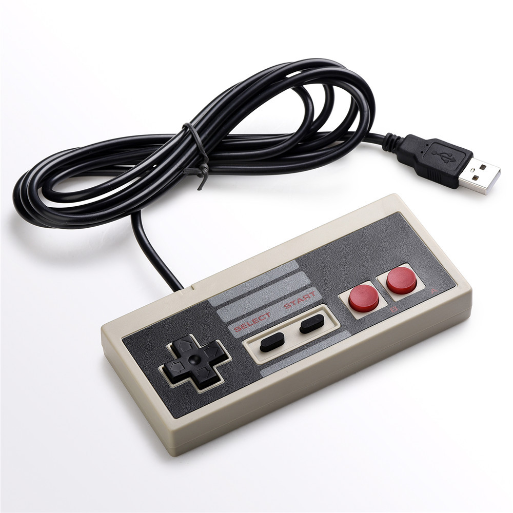 2X Classic Wired USB NES Game Controller Gamepad For PC Windows & Mac