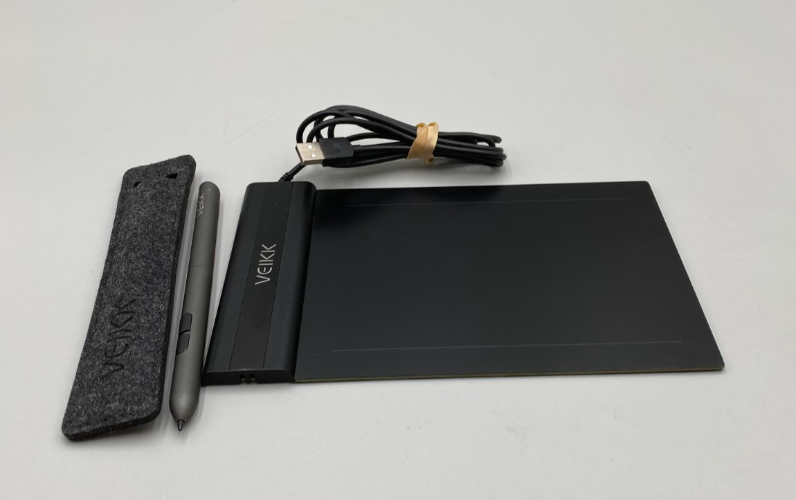 Veikk S640 Graphics Drawing Tablet With Pen Good Condition