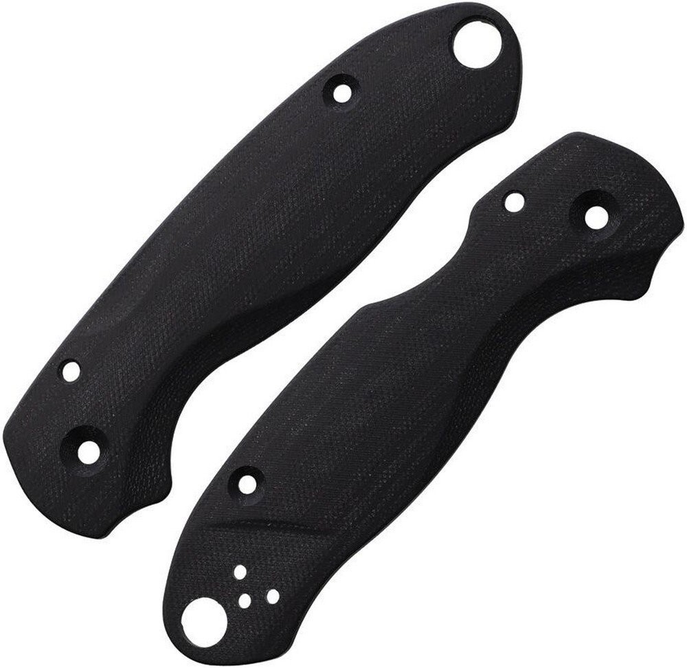 Flytanium Paramilitary 3 Black G10 Construction Lotus Handle Scales - FLY-1023PB
