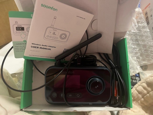 OOMFON BT17 Bluetooth 5.0 Transmitter Receiver for TV Home Stereo LCD Display