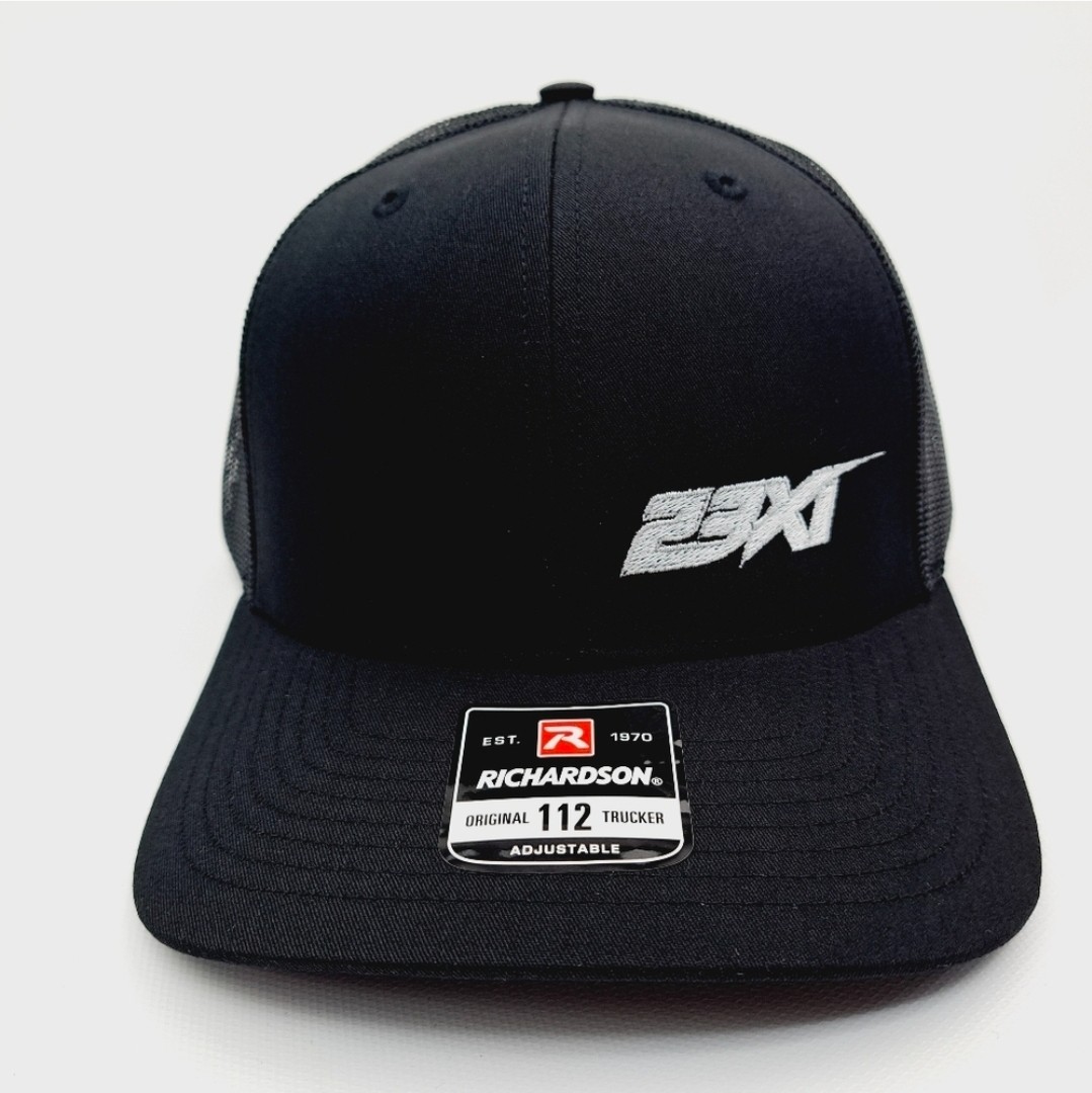 23xi Racing Baseball Cap Hat Richardson 112 Black Offset Embroidered