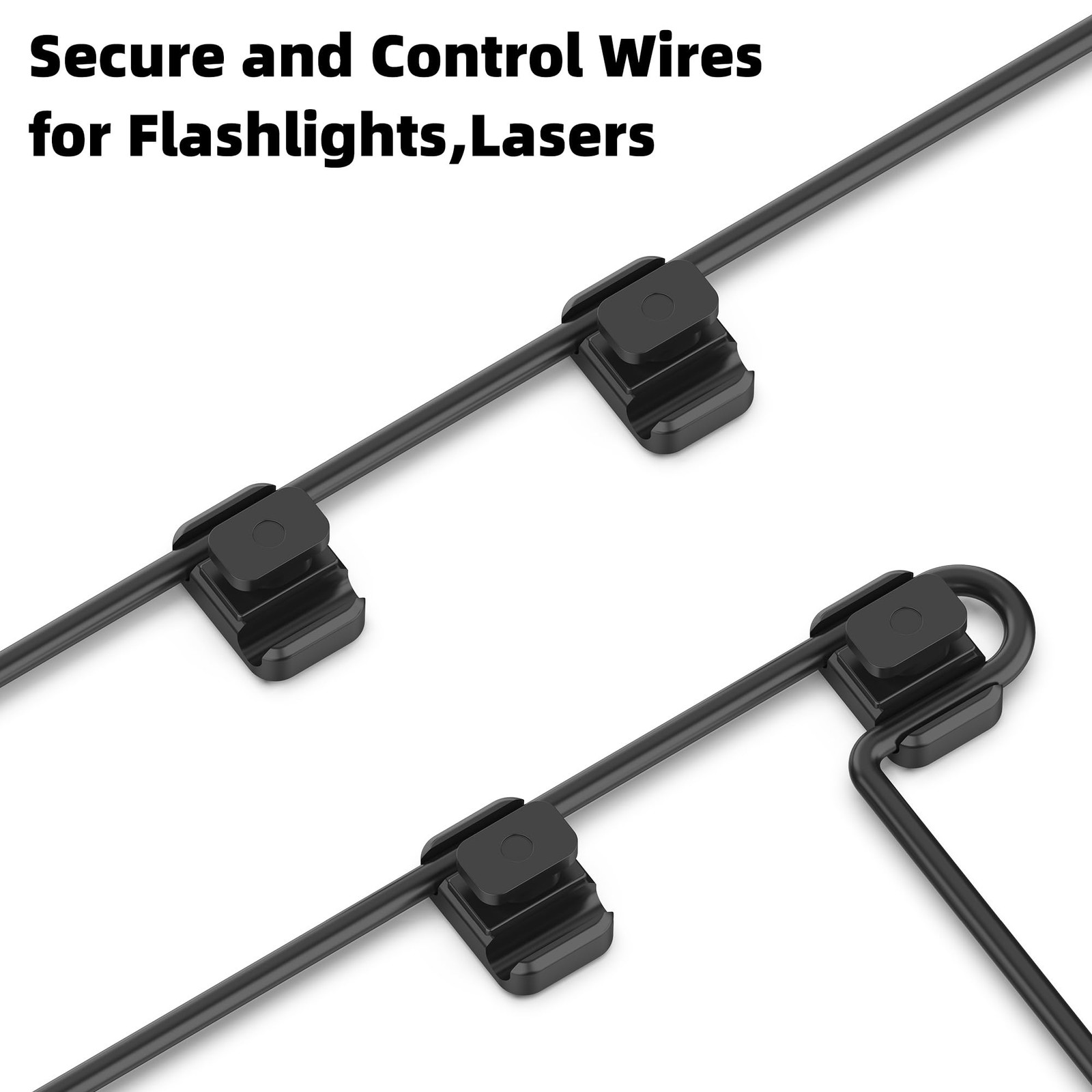 20 Pack Picatinny Pressure Switch Cable Guides Compatible With Mlok System Press