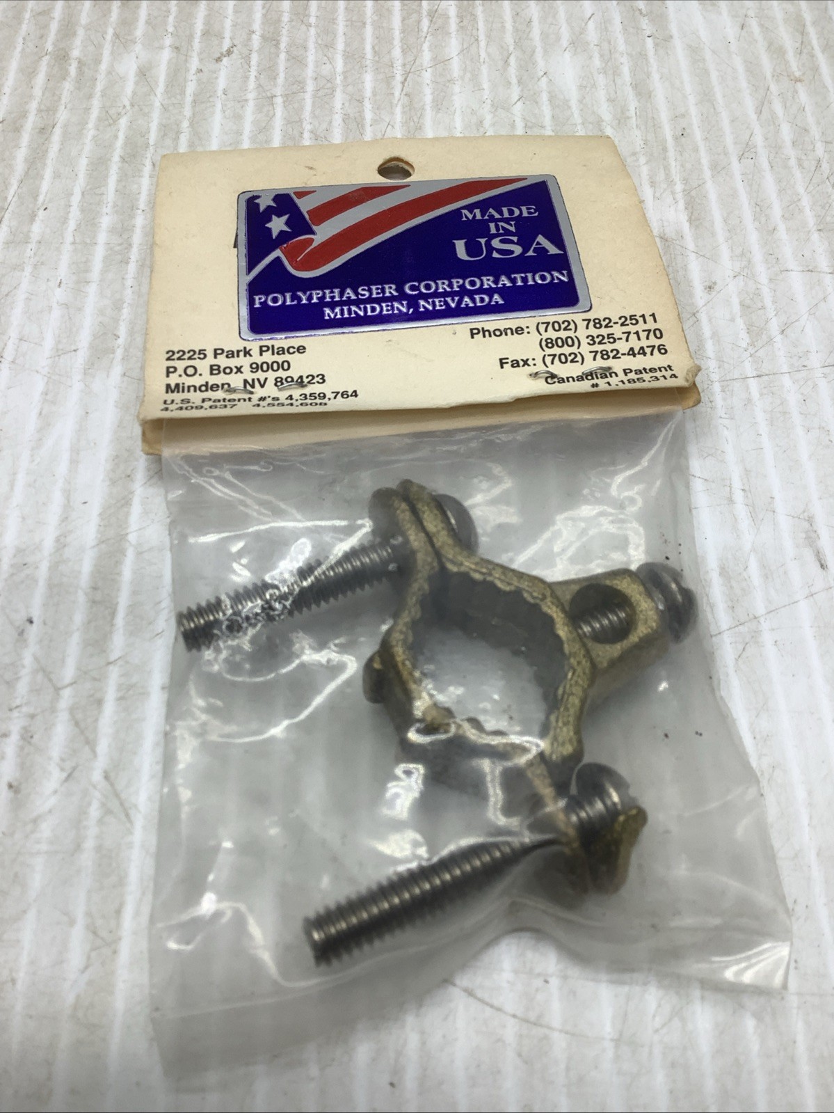 POLYPHASER J1 BRONZE ACC CLAMP NEW Bronze Transition Clamp