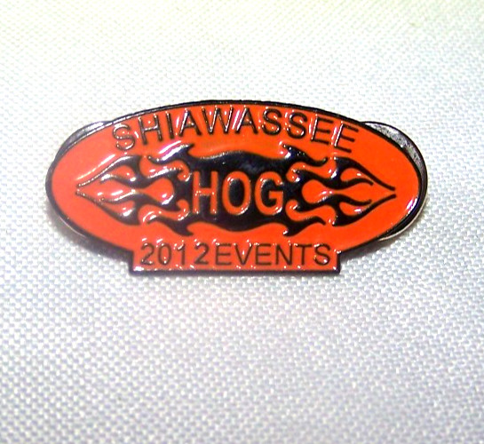 Harley Davidson 2012 HOG Events Shiawassee Michigan Mystery Ride Vest Pin