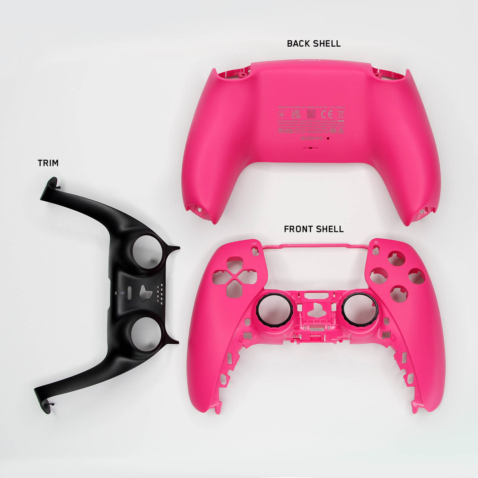 Sony PS5 Controller Shell Kit Front Back Touchpad Buttons Pink Purple Red Blue