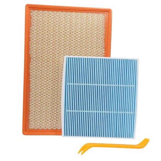 Engine Air Filter&Cabin Air Filter Combo Pack-Compatible with Ram 1500 2011