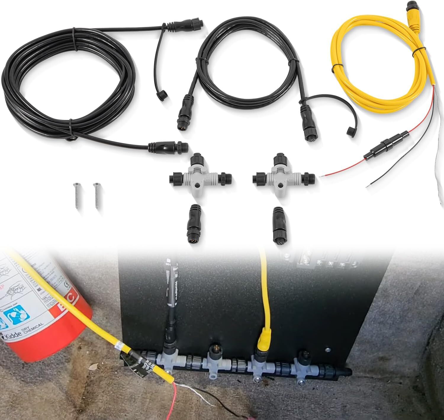 010-11442-00 Nmea 2000 Starter Kit for Nmea 2000 Network Garmin w/ T-Connectors
