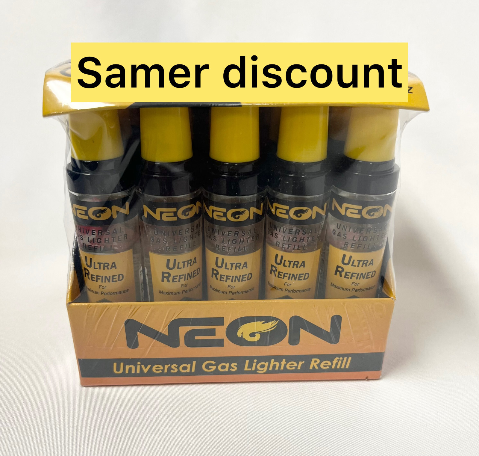 10 x Neon  BUTANE Refill 20 ml fuel fluid for Lighter Single Double Triple Torch
