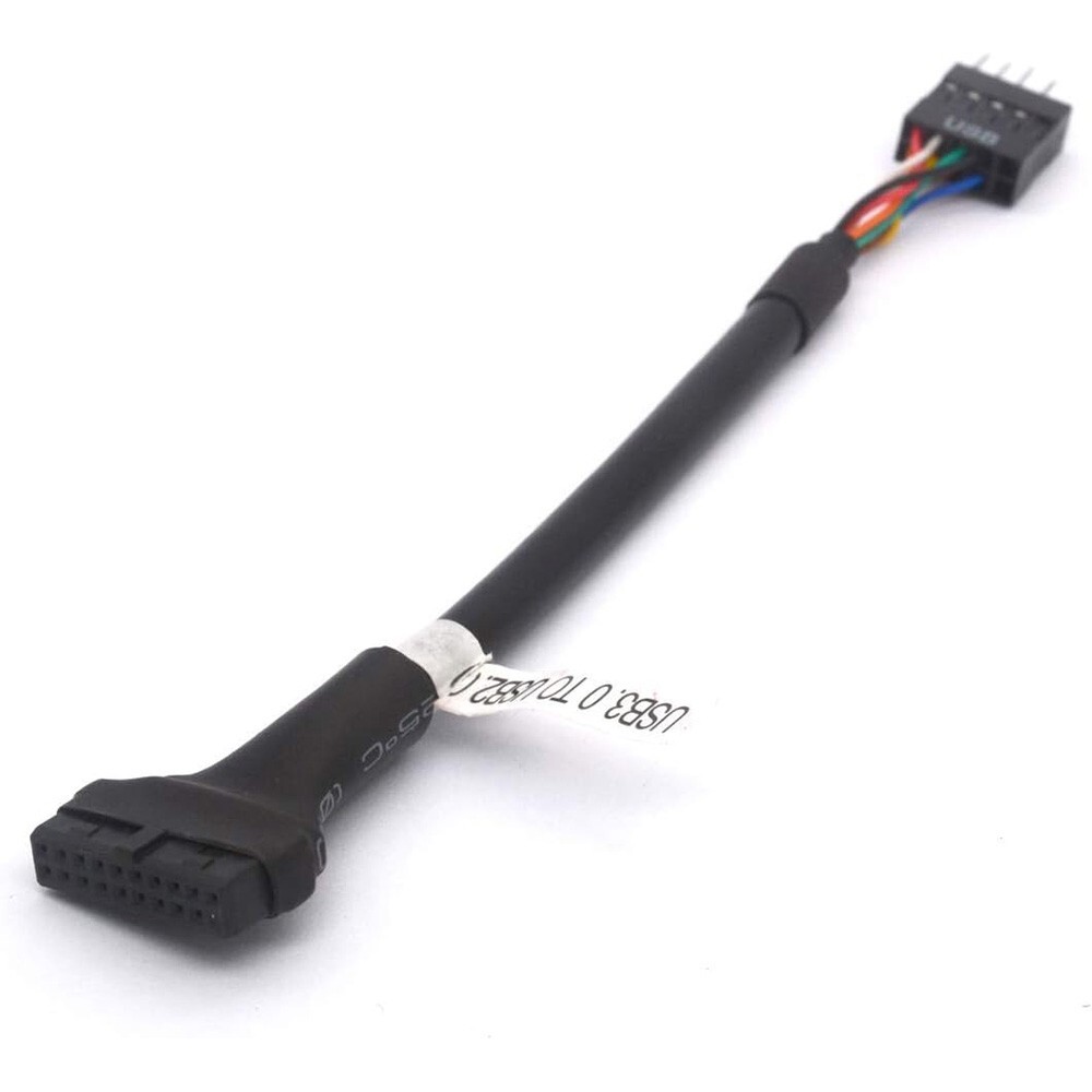 2x USB 3.0 19 Pin Female to USB 2.0 9 Pin Male PC Motherboard Cable Adapter