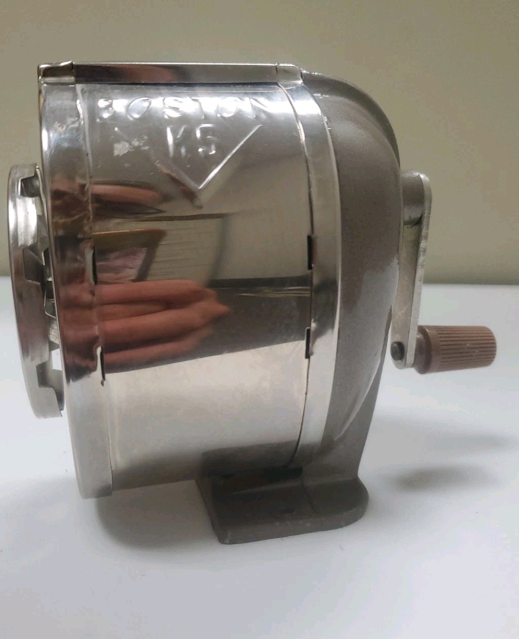 Vintage Boston KS 8-Hole Pencil Sharpener Excellent Condition! Made In USA