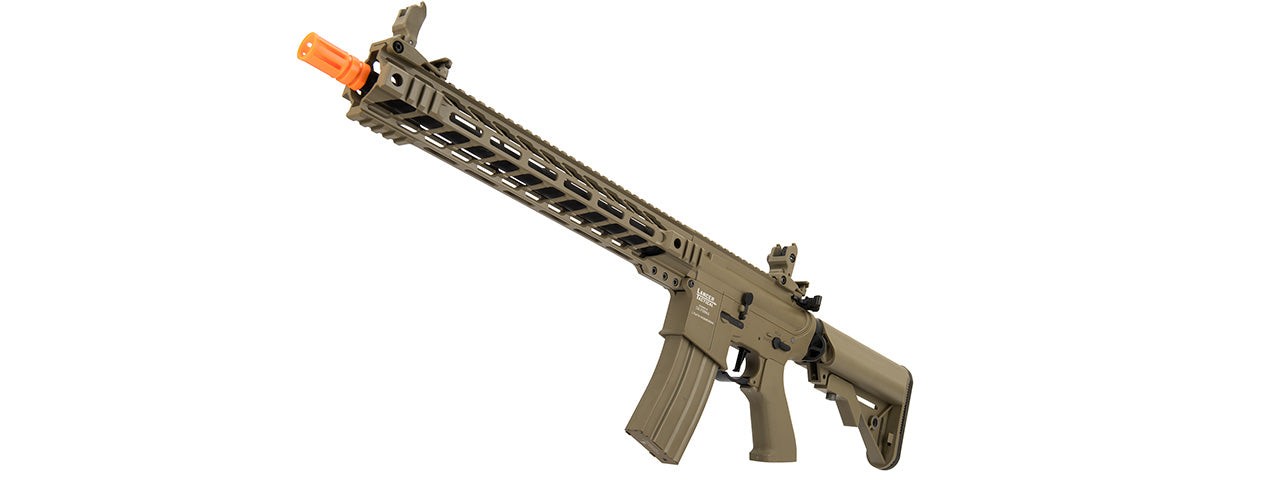 Lancer Tactical Airsoft Gun 370 - 395 FPS Enforcer BATTLE HAWK 14"" AEG - TAN