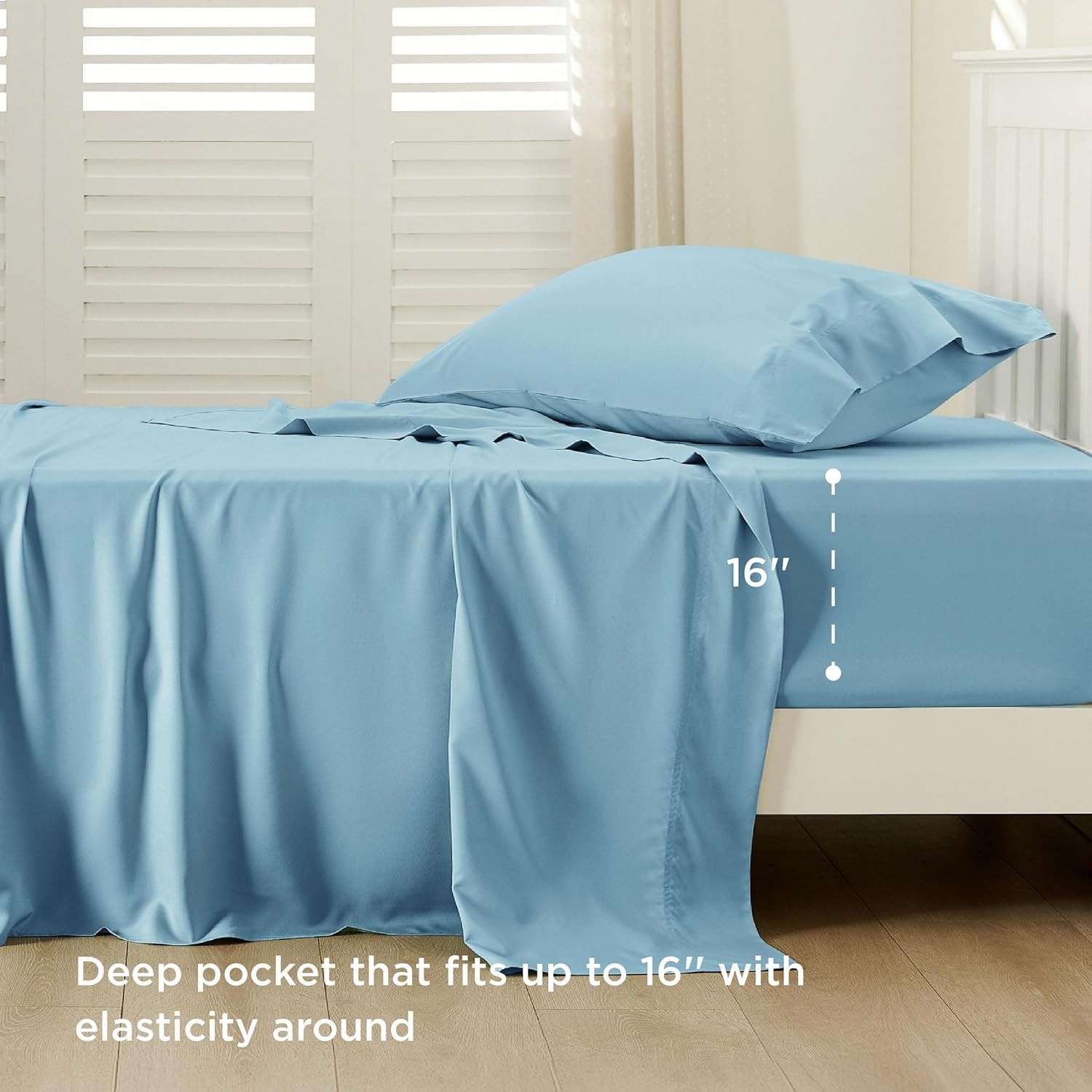 Cooling Sheets Twin XL,Rayon Derived from Bamboo,Breathable&Soft Sheet Sets