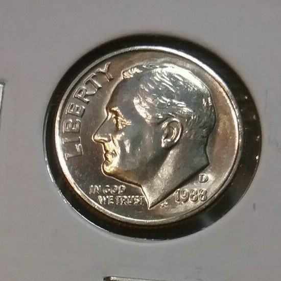 1988 Roosevelt Dime  D - BU - Uncirculated