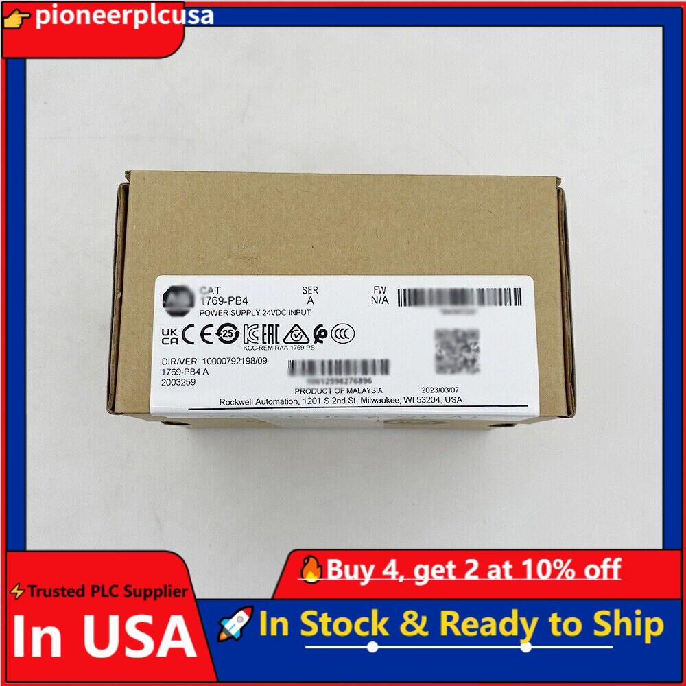 New Factory Sealed AB 1769-PB4 SER A CompactLogix Power Supply Module 1769PB4
