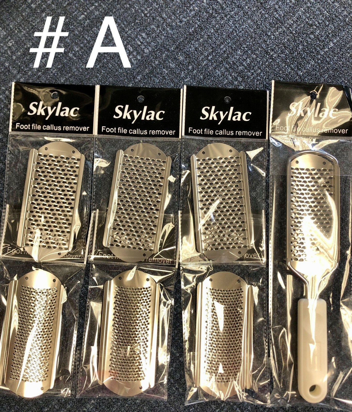 6pc Replacement Blades 1 Foot File Callus  Pedicure Rasp Stainless Steel.