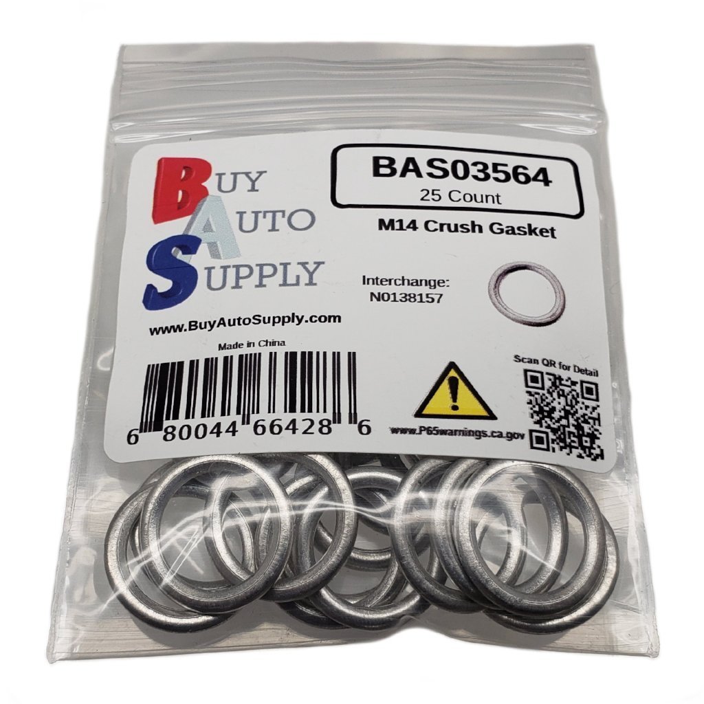 25x M14 Crush Washer Oil Drain Plug Gasket Fit Volkswagen Audi N0138157