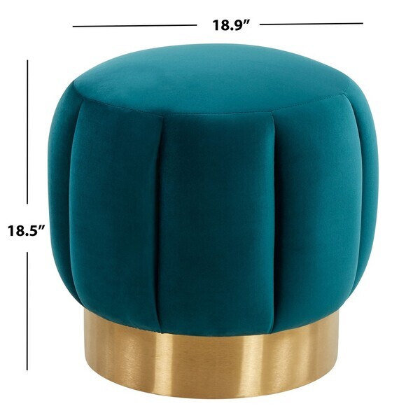 Safavieh MAXINE CHANNEL TUFTED OTTTOMAN, Reduced Price 2172734357 SFV4707H