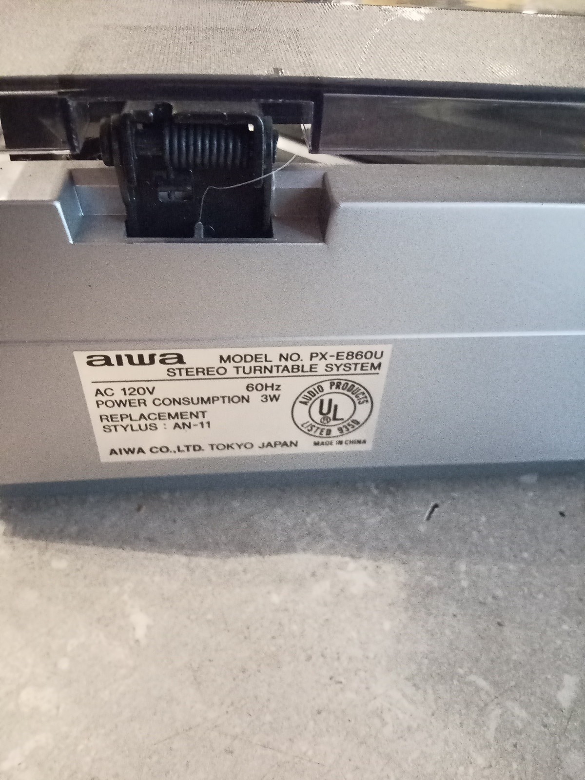 Aiwa Stereo Turntable System model PX-E860U