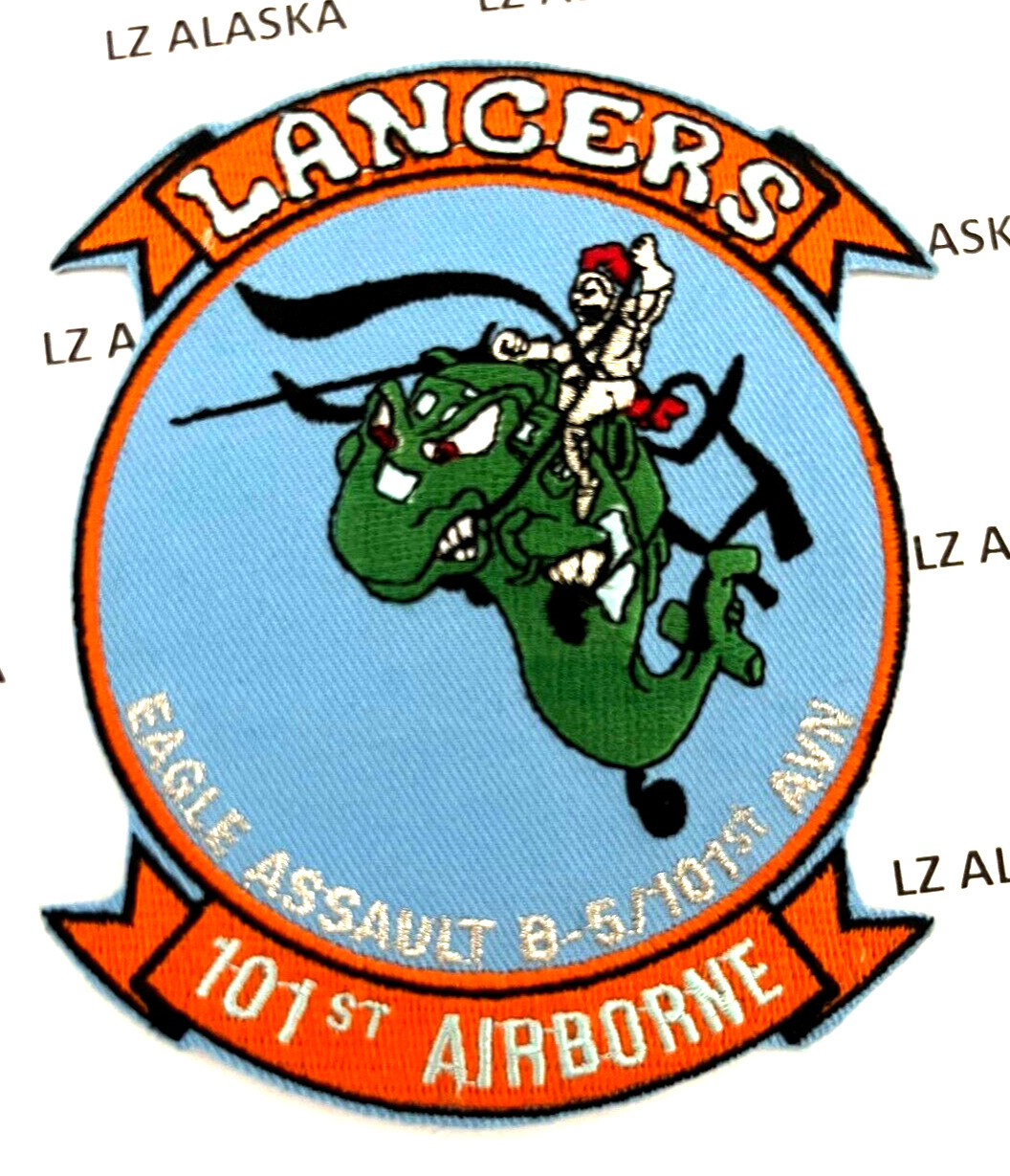 US ARMY Co. B 5th BATTALION 101st AVN REGT "LANCERS" PATCH (USA5) HELICOPTER