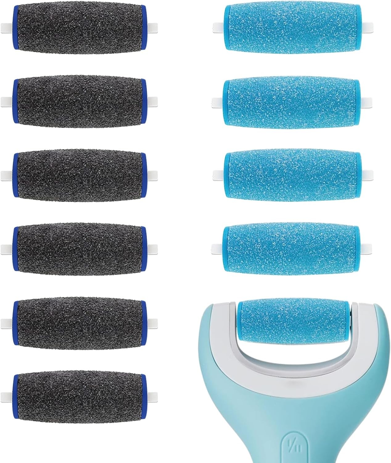 11 Pack Replacement Roller Heads for amop Pedi Perfect Refills Electronic Foot