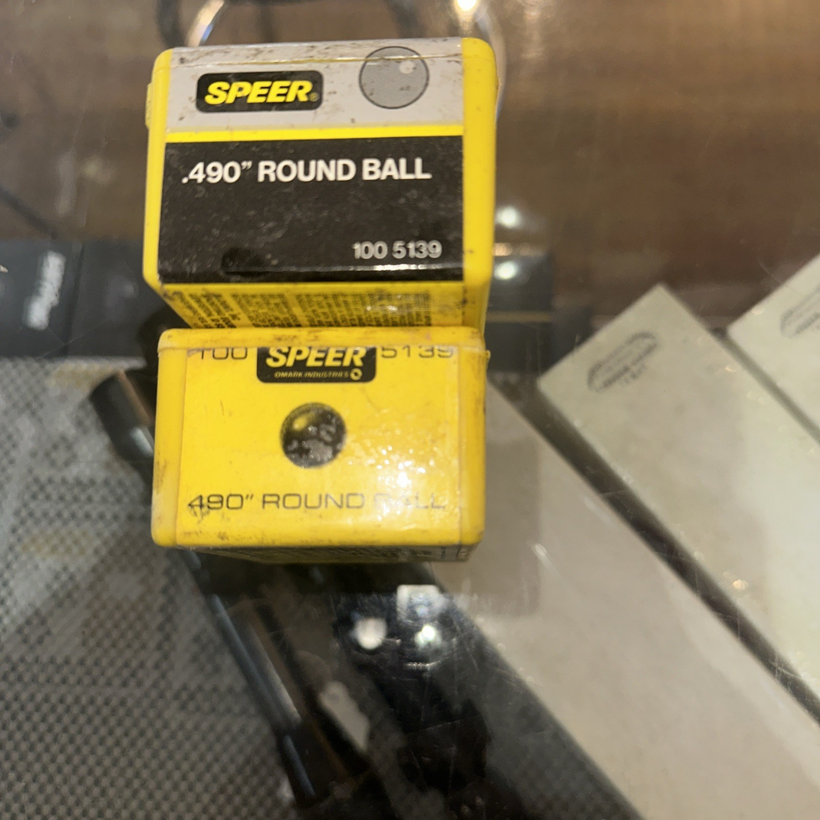 Speer .490 Round Ball 50 Count And Speer .400 Round Ball