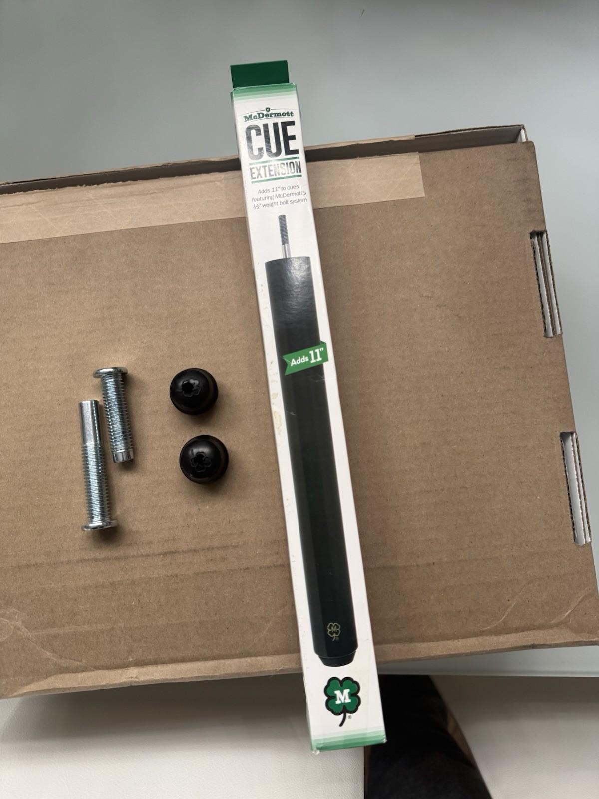 McDermott 11" Billiard Pool Cue Extension - WITH EXTRA WEIGHTS!!