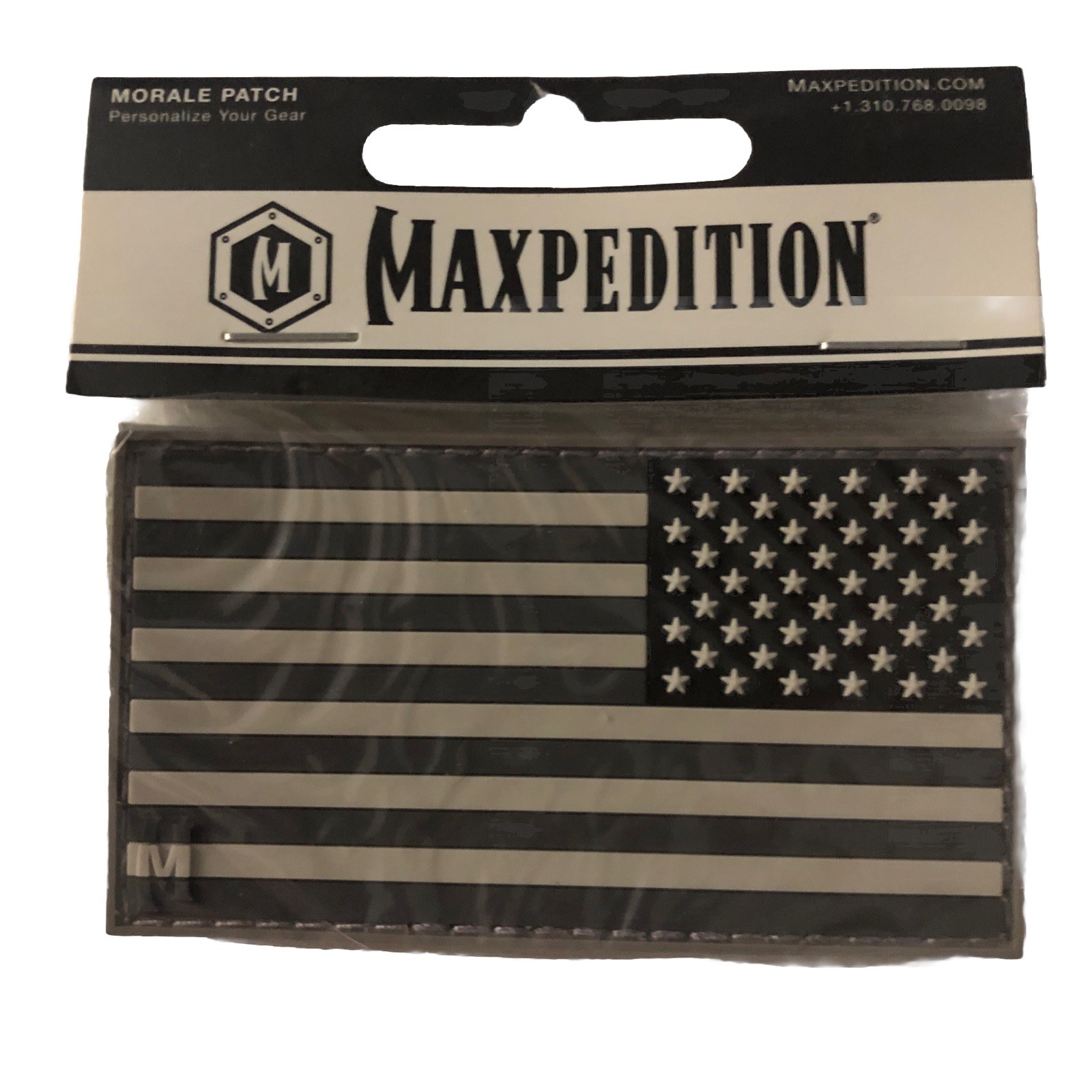Maxpedition Reverse USA Flag Large PVC Morale Patch Hook And Loop US2RS-SWAT