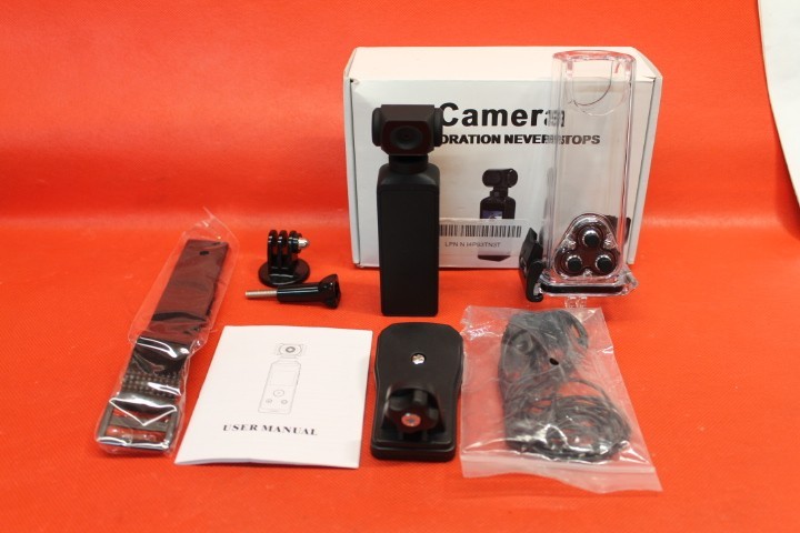 Pocket Action Camera 270-degree Rotation W/ 64GB Memory Card