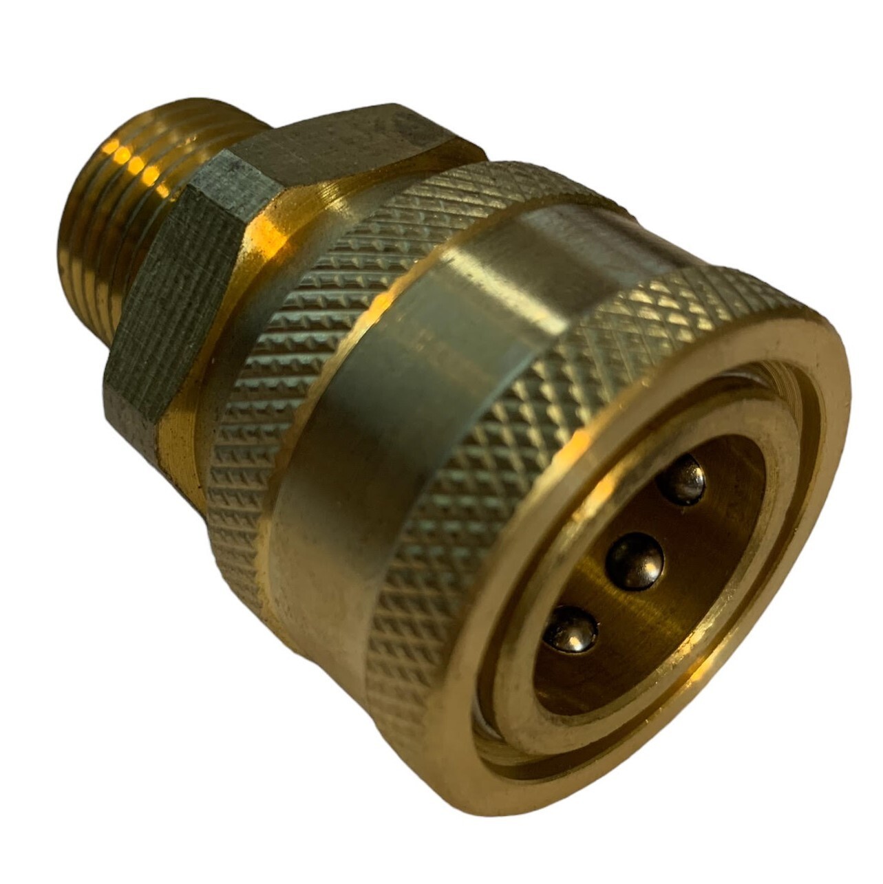 Pressure Washer 3/8 NPT Male Quick Connect Socket Coupler (6 Month Warranty)