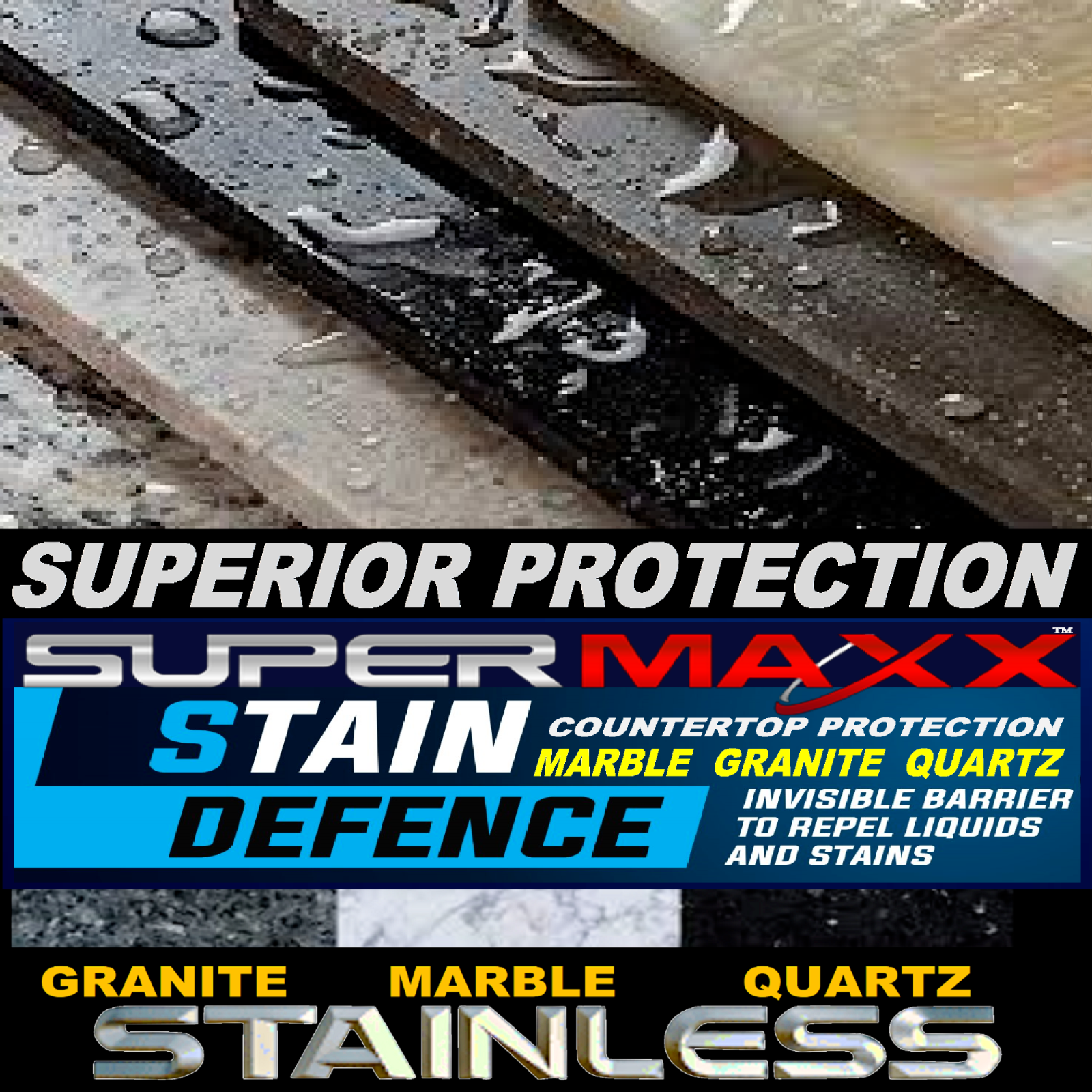 COUNTERTOP SEALER, ALL SURFACE CERAMIC SPRAY GRANITE MARBLE QUARTZ STONE GLASS