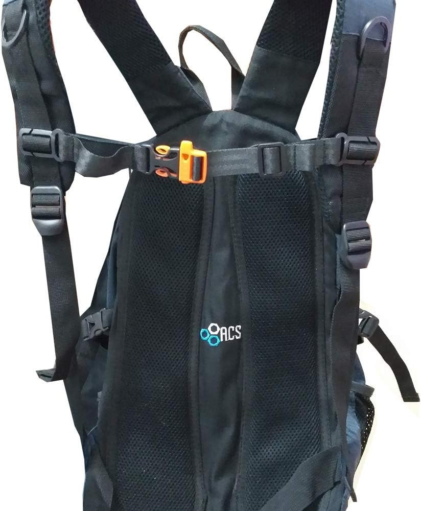 2 Pack Backpack Chest Strap- Nylon -Suitable for Webbing on The Backpack up to1i