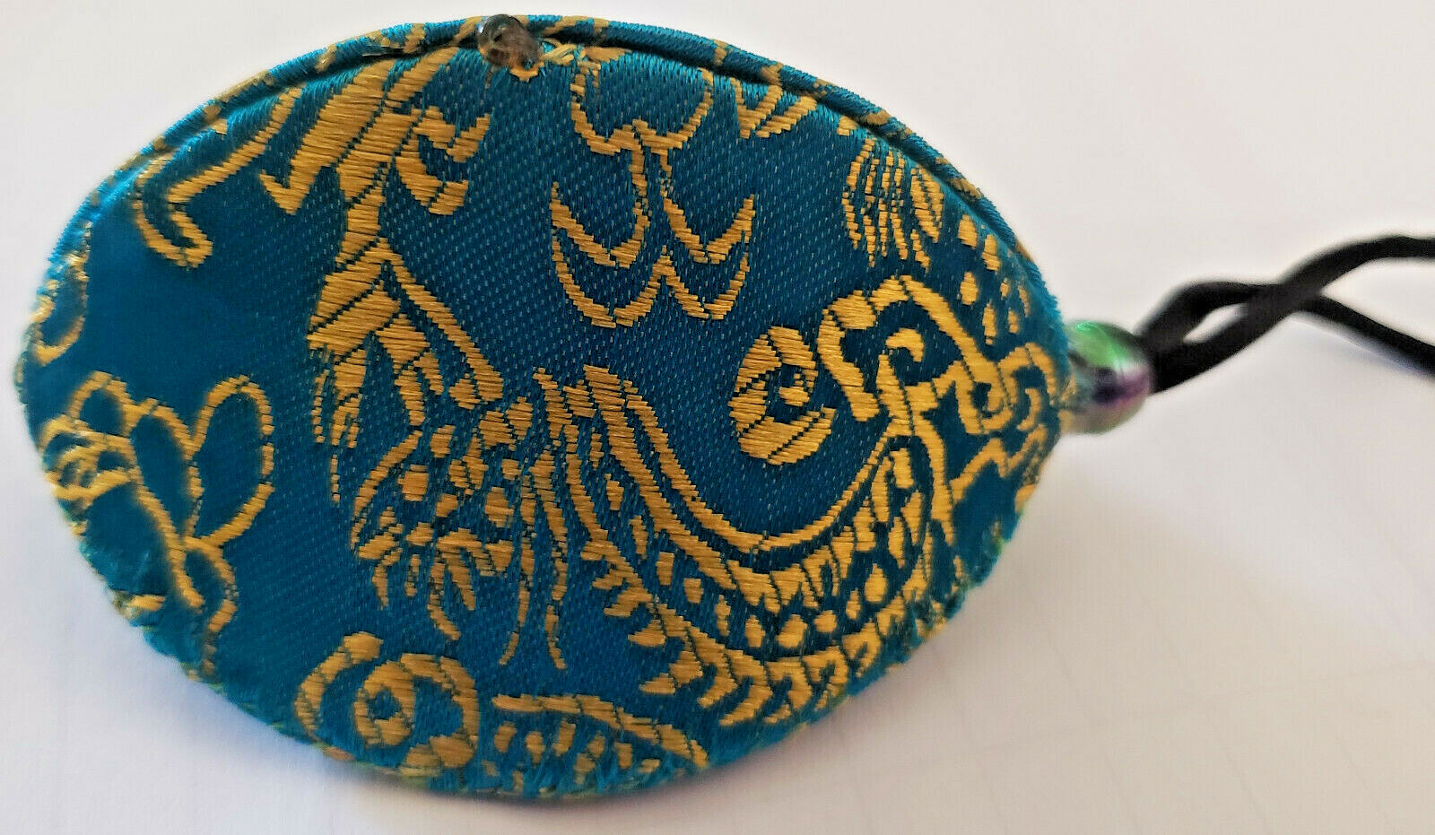 Thimble Case Silk Fortune Cookie by Stitchin' Thyme with 3 Thimbles