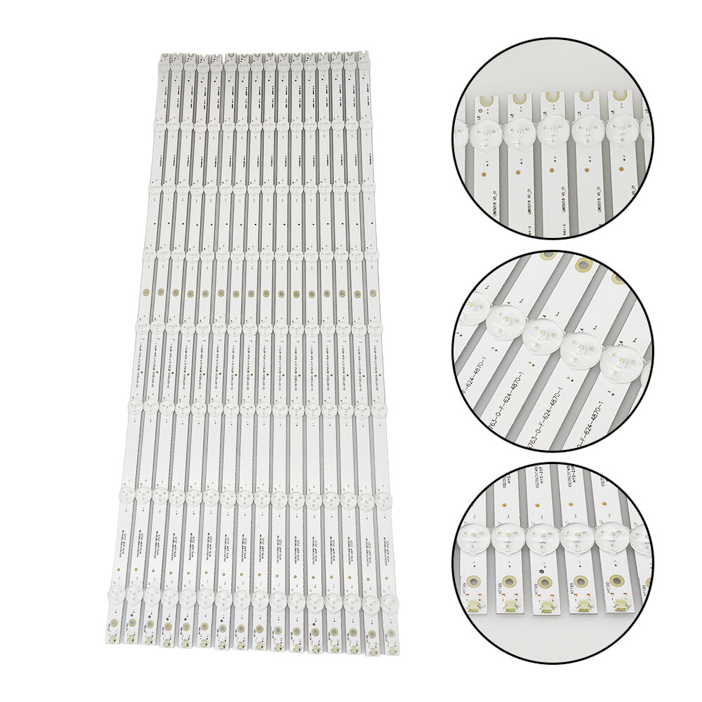 16pcs EX-65T10E03-38763-0-F LB65018 LED Strips for Vizio D65U-D2 D65-D2 E65X-C2