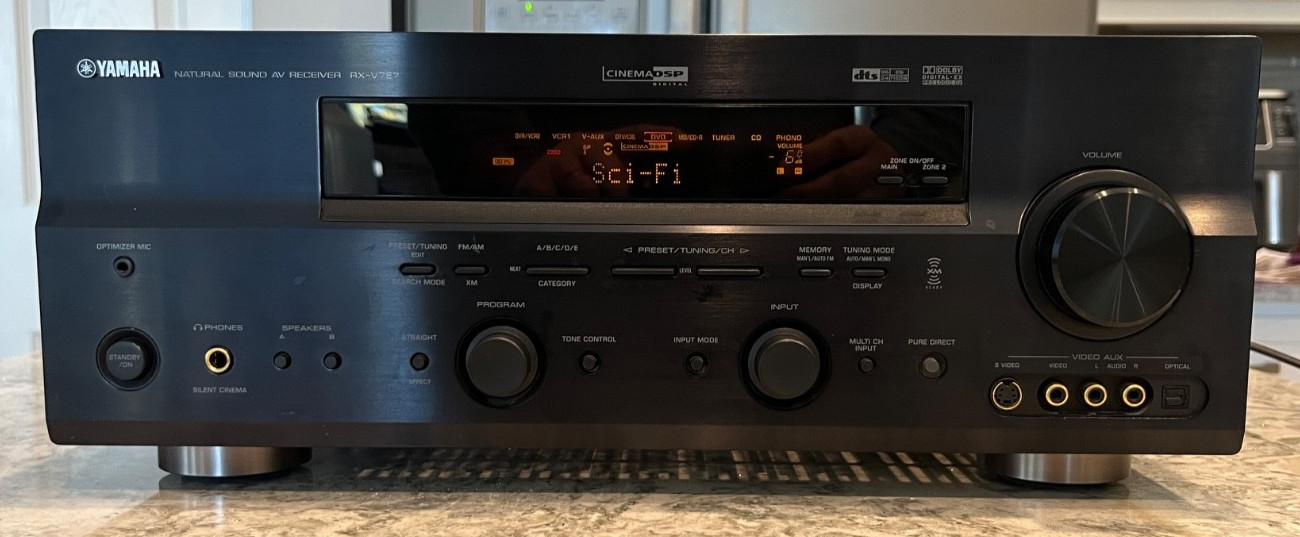 YAMAHA RX-V757 400 TOTAL WATTS 7.1 STEREO SURROUND SYSTEM - NO REMOTE