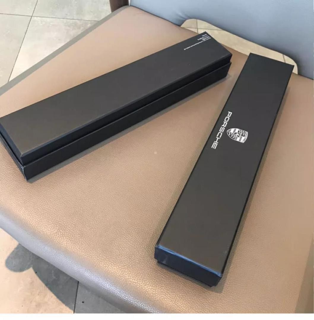 Porsche Black Folding Umbrella Auto Open Compact with Box