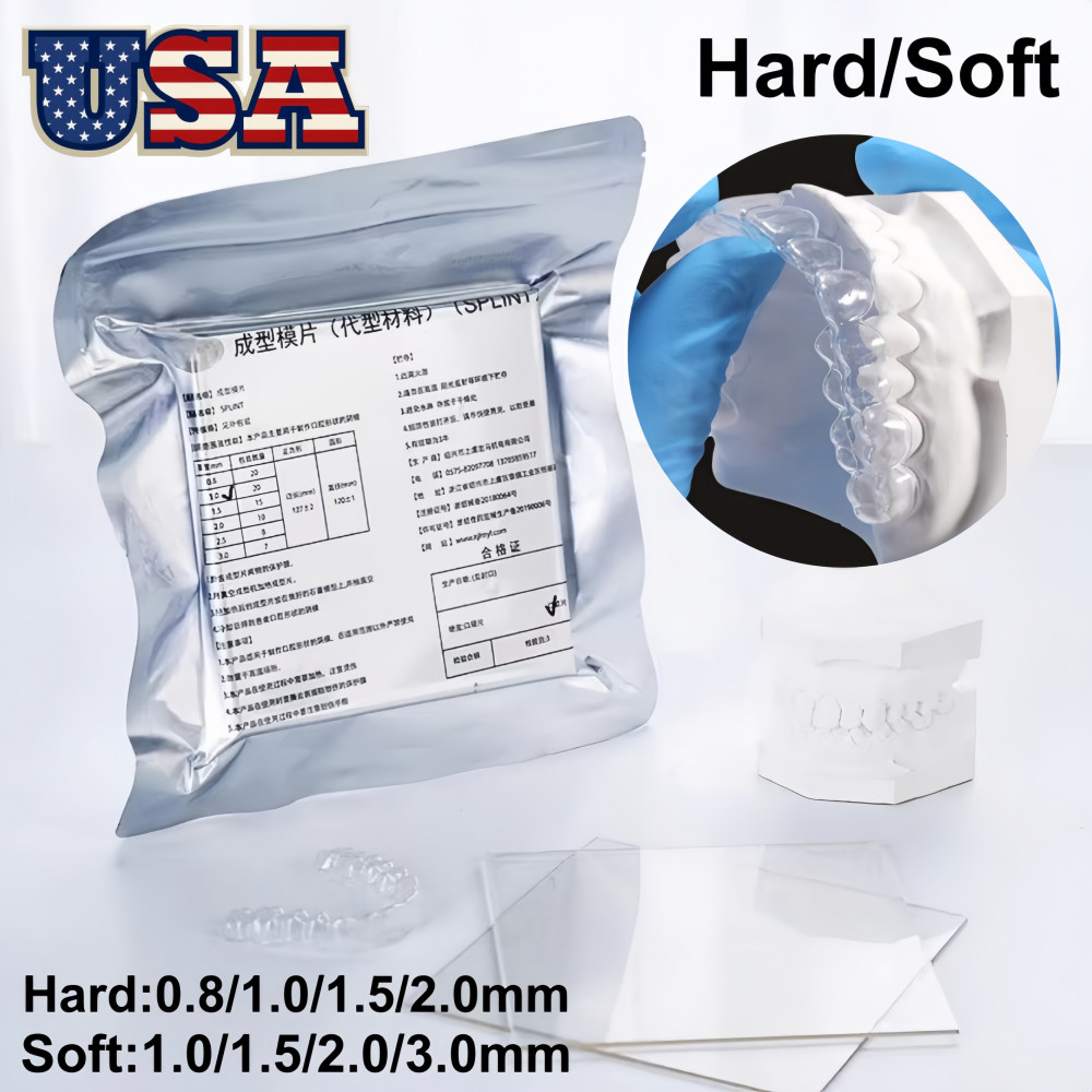 Dental Ortho Splint Retainer Vacuum Forming Soft/Hard Thermoforming Materials