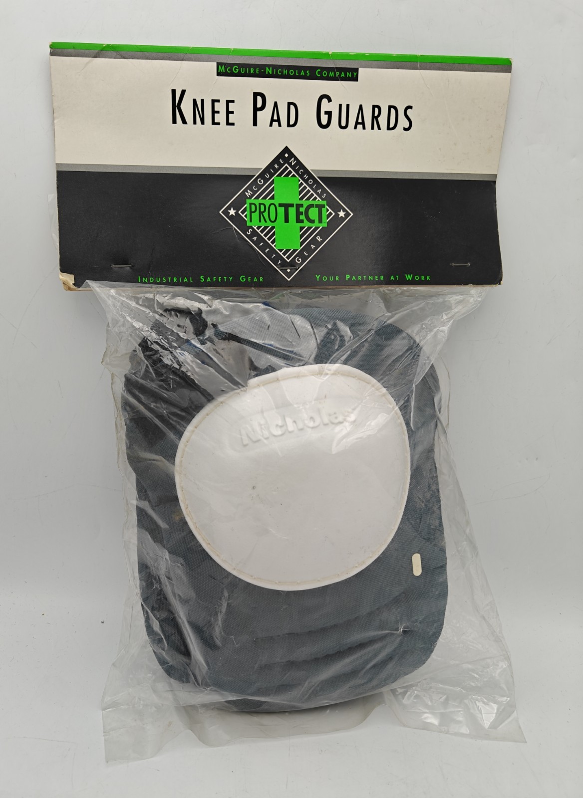 New Old Stock McGuire Nicholas  Knee Pads # 7002 Elastic Straps Poly Shield Nice