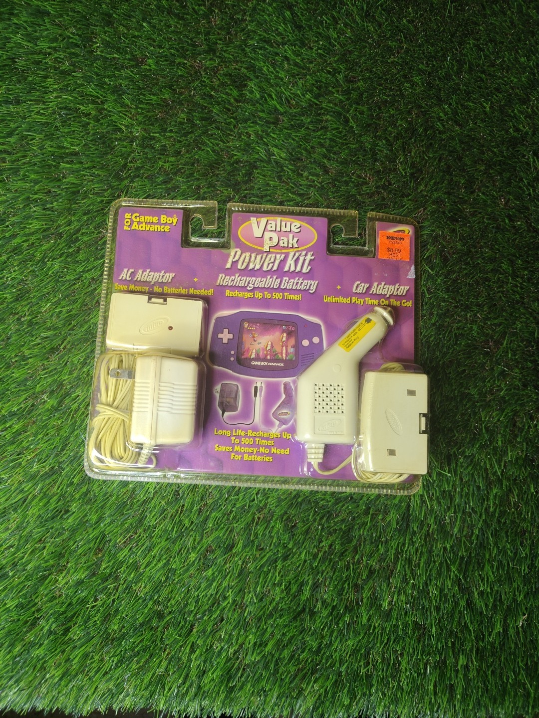 Nintendo Game Boy Advance Value Pak Power Adaptor Kit Atomic White SEALED