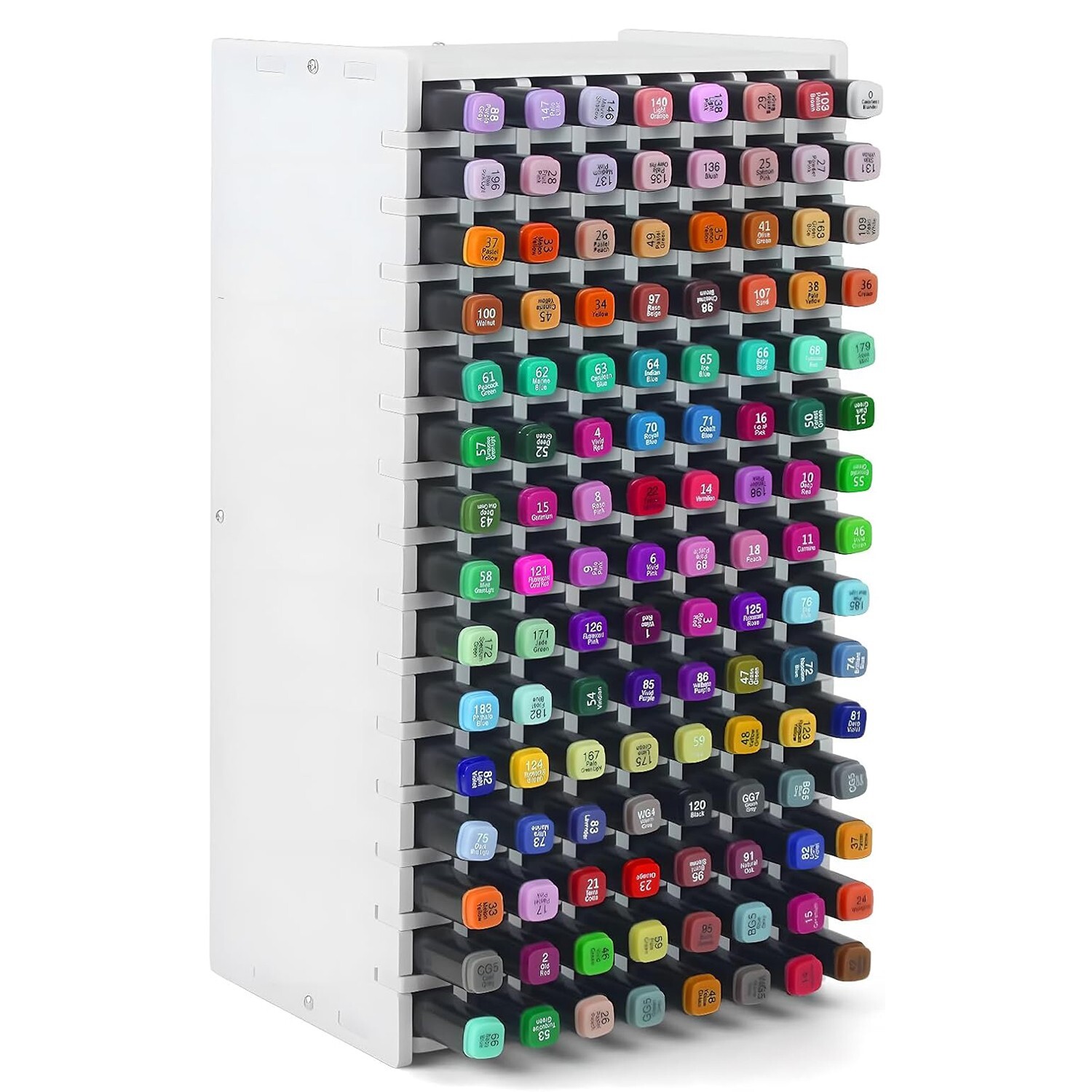 Pen Holder Marker Storage Rack ,Multifunctional,PP ,120 Slots Desk Table