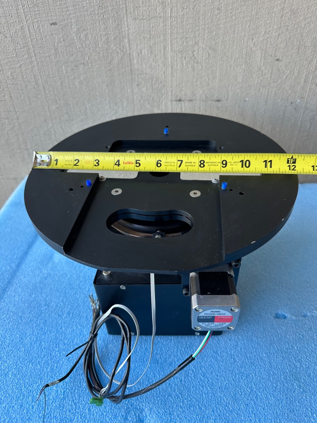 PARKER 20604RTMP-H1C4M1E1 , PRECISION WORM GEAR ROTARY STAGE TABLE .USED,WORKING