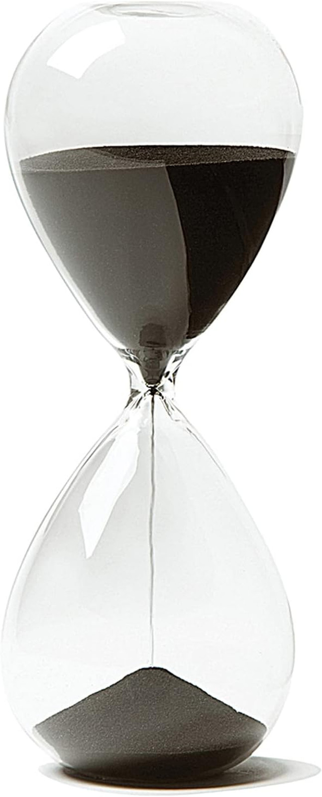 Hourglass,  Hand-Blown Sand Timer Set for Time Management 15 Minutes Durable Gla