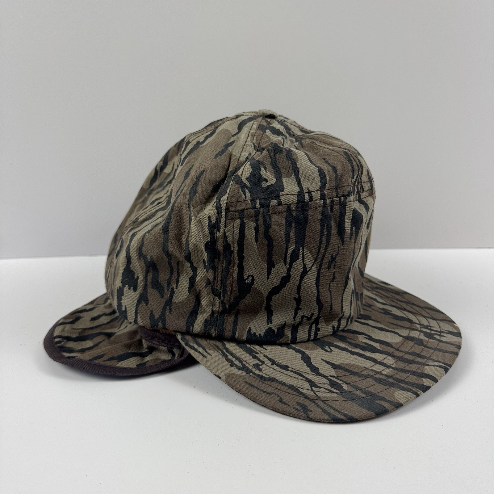 VTG Mossy Oak Original Bottomland Camo Columbia Hat Ear Flaps Size XXL 2XL