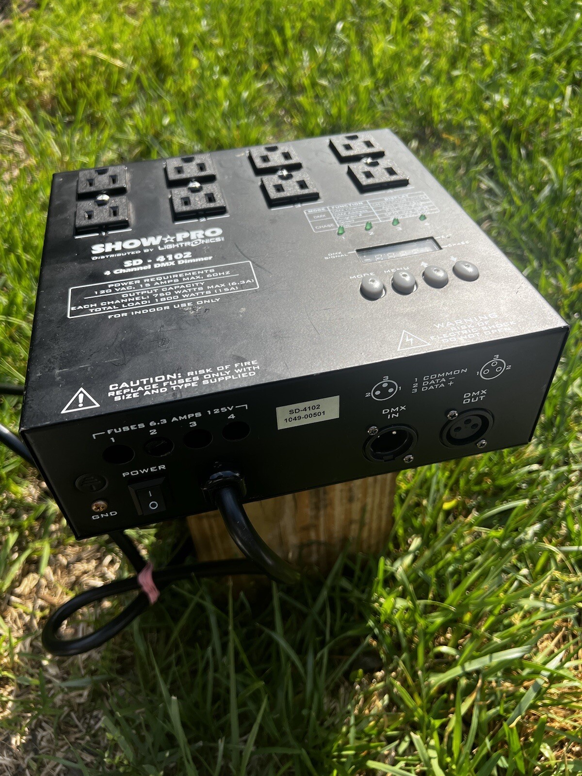 RARE Lightronics SD-4102 4 Channel DMX Dimmer DJ