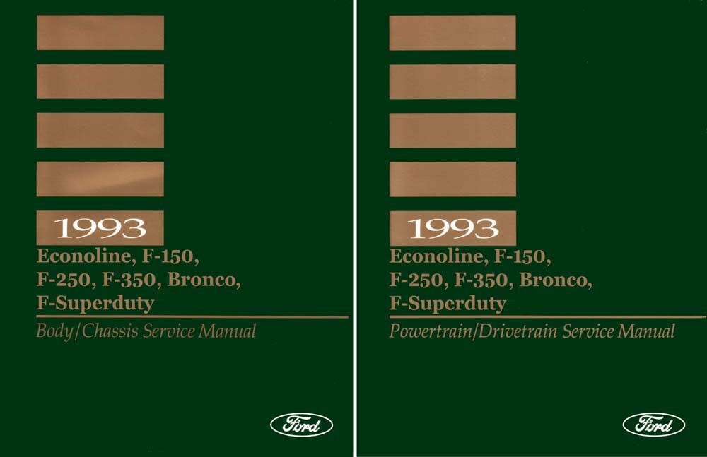 1993 Ford Truck Bronco Econoline F-Series Shop Service Repair Manual