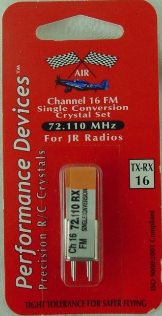 JR Single Conversion 72Mhz FM Transmitter/Receiver Crystal Set Channel 16 72.110