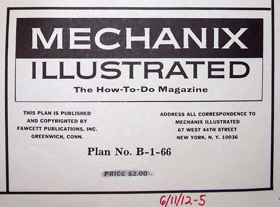 BLERIOT PLAN + CONSTRUCTION ARTICLE to Build 28" Span UC Scale Model Airplane