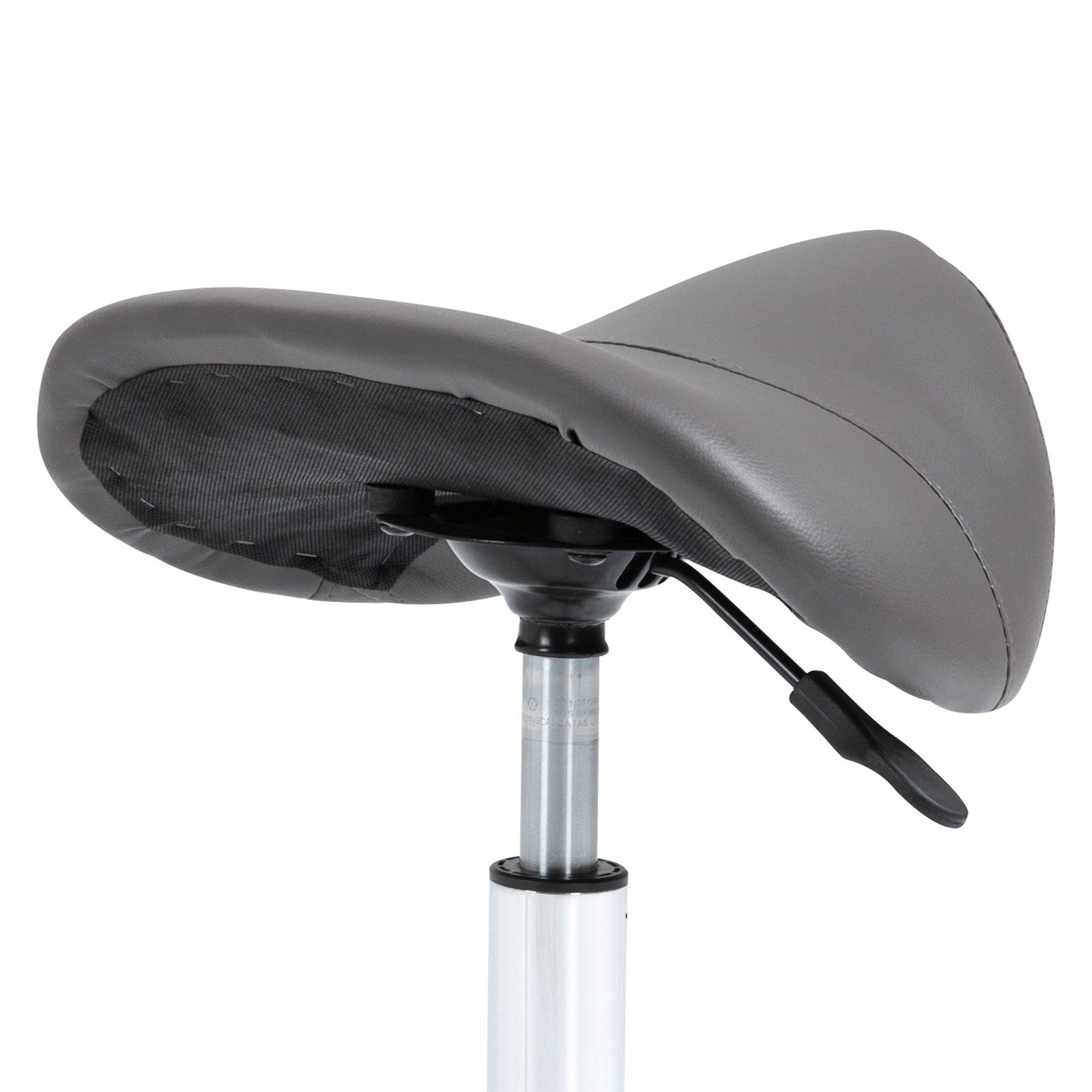 Rolling Saddle Stool Ergonomic PU Leather Height Adjustable Hydraulic Spa Chair