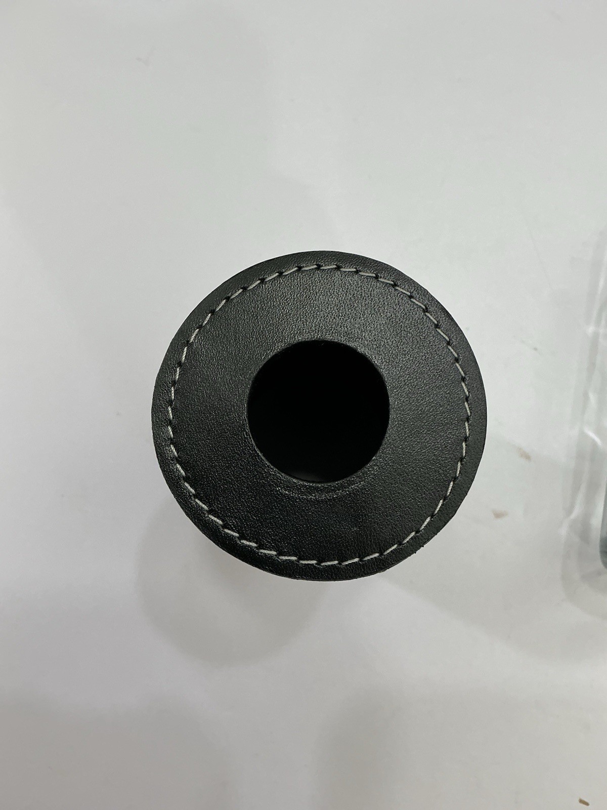 Black Leather Sleeve And Soap Dispenser
