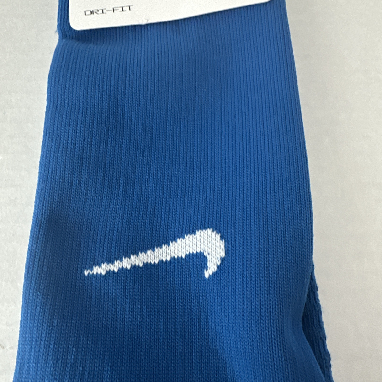 Nike Matchfit Dri-FIT Knee High Soccer Socks Large 8-12 Blue White CV1956-477